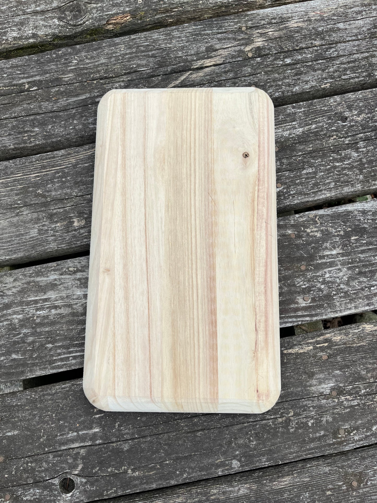 Raw Wood Tray